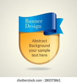 Colorful promotional banner design, vector illustration