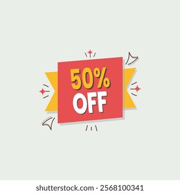 Colorful Promotional Discount Badge for Special Offers