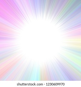 Colorful psychedelic abstract sun burst background design - vector explosive graphic with blank space in the middle