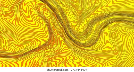 Fondo psicodélico colorido hecho de Formas curvas entrelazadas. Ilustración