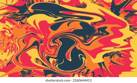 Colorful Psychedelic Background Pattern Vector Design