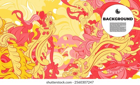colorful psychedelic illustration for any design such as background, music festival, book cover, summer flayer, homepage, landing page.