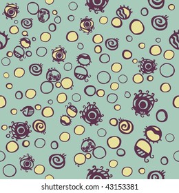 Colorful psychedelic seamless pattern