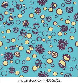 Colorful psychedelic seamless pattern