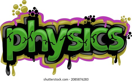 colorful PSYCHOLOGY writing graffiti design