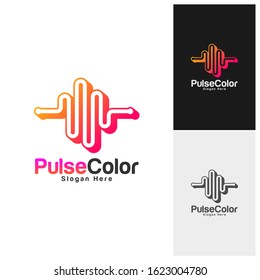 Colorful Pulse Logo Template Design Vector, Creative design, Icon symbol