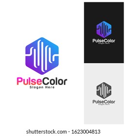 Colorful Pulse Logo Template Design Vector, Creative design, Icon symbol