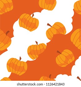 Colorful Pumpkin Autumn Pattern