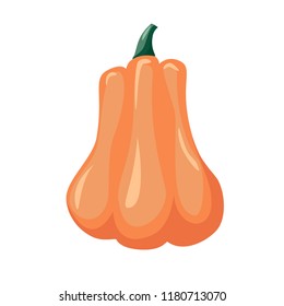 colorful pumpkin over white background vector illustration. Halloween sumbol