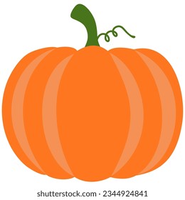 Vector de calabaza colorido. Diseño sencillo. Ideal para el día de Acción de Gracias