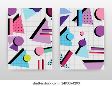 Colorful purple blue design for annual report, brochure, flyer, poster. Abstract colorful background vector illustration for flyer, leaflet, poster. Business abstract A4 brochure template.