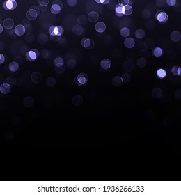 Colorful purple bokeh effect. Sparkling magical dust particles. Magic concept.