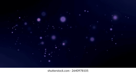 Colorful purple bokeh effect.Texture background abstract Glitter and elegant for Christmas. Dust white. Sparkling magical dust particles. Magic concept. Vector