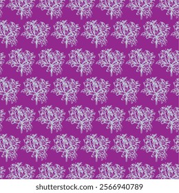 colorful purple flower pattern design