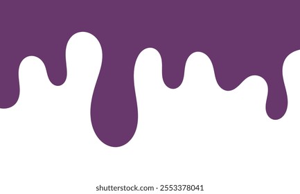 Líquido Roxo Colorido Gota Sobre Fundo Branco. Ilustração de doce derretido. Formas de fluido abstratas. Gotejamento De Tinta E Texturas De Tinta. Fluid Liquid Fun Background (Fundo fluido líquido divertido).