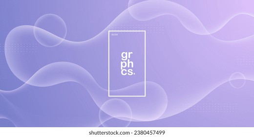 Colorful purple liquid fluid mesh abstract background with bubble element pattern gradient soft color on background. Eps10 vector