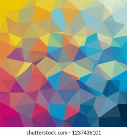 Colorful, Purple, Orange, Dark Green, Red, Magenta, Triangular  low poly, mosaic pattern background, Vector polygonal illustration graphic, Creative, Origami style with gradient