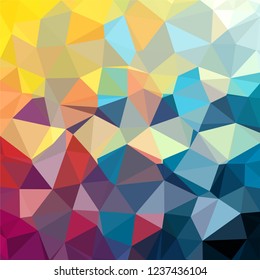 Colorful, Purple, Orange, Dark Green, Red, Magenta, Triangular  low poly, mosaic pattern background, Vector polygonal illustration graphic, Creative, Origami style with gradient