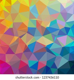 Colorful, Purple, Orange, Dark Green, Red, Magenta, Triangular  low poly, mosaic pattern background, Vector polygonal illustration graphic, Creative, Origami style with gradient