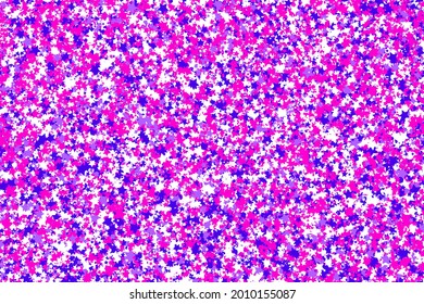 Colorful purple and pink stars. Vector illustration. 