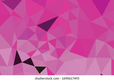 Colorful purple vivid polygonal triangular background pattern