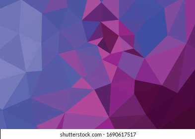 Colorful purple vivid polygonal triangular background pattern