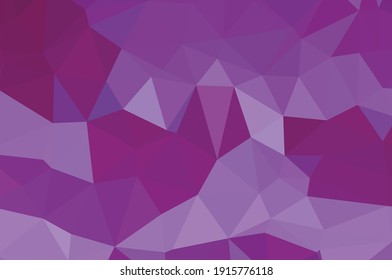 Colorful purple vivid polygonal triangular background pattern