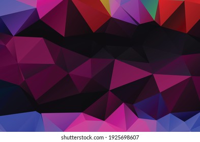 Farbiges violettes, vibrierendes, dreieckiges Muster