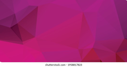Colorful purple vivid polygonal triangular background pattern