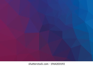 Colorful purple vivid polygonal triangular background pattern