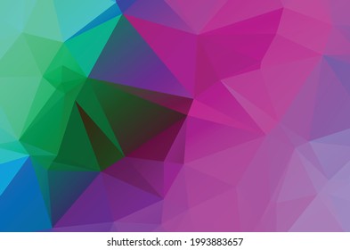 Colorful purple vivid polygonal triangular background pattern