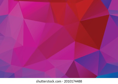 Colorful purple vivid polygonal triangular background pattern