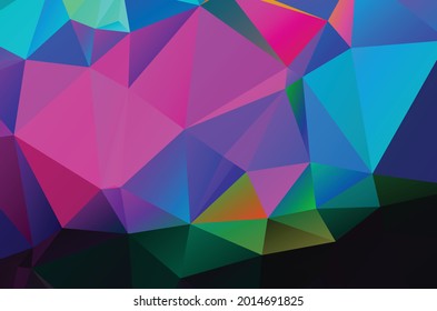 Patrón de fondo triangular poligonal violáceo