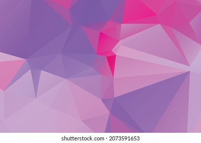 Colorful purple vivid polygonal triangular background pattern