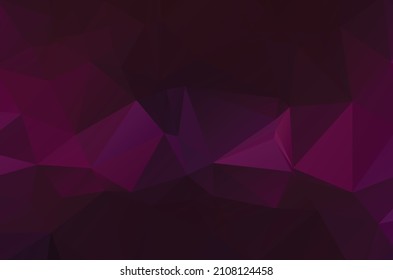 Colorful purple vivid polygonal triangular background pattern