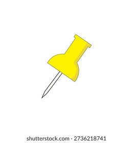 Colorful Push pins vector icon. social media, Instagram pin icon. needle, pinned, attach, and note symbol. outlined, flat, vector icon, thumbstick, Paperclip.