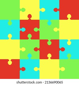 Colorful puzzle background design. Abstract background.