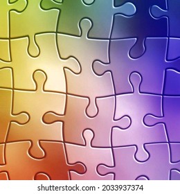 colorful puzzle design for background or wallpaper