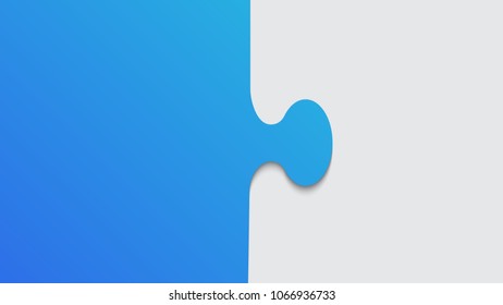Colorful puzzle piece vector background. Place for your text