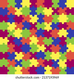 Colorful puzzle pieces design background. Abstract background. Puzzle.