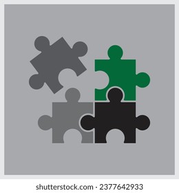 colorful Puzzle vector illustration. vector