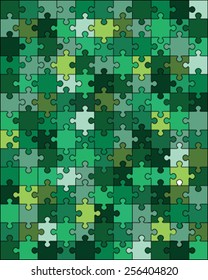 Colorful puzzle, vector illustration