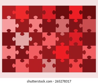 Colorful puzzle, vector illustration