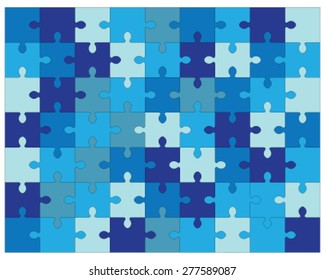 Colorful puzzle, vector illustration