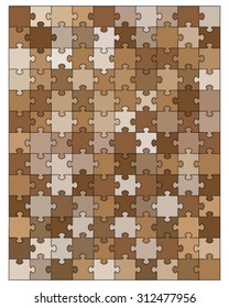 Colorful puzzle, vector illustration