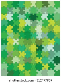 Colorful puzzle, vector illustration