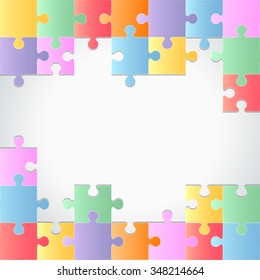 Colorful puzzles background