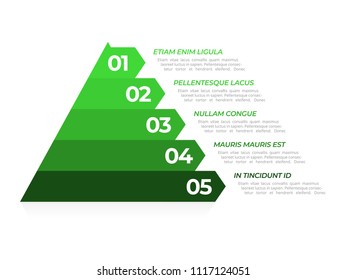 Colorful pyramid. Infographic in steps