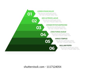 Colorful pyramid. Infographic in steps