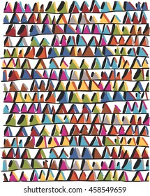Colorful pyramids